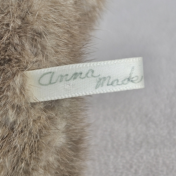 Handmade Anna Jointed Mohair Teddy Bear Red Bow 11" Brown Maine 1999 VTG - Picture 8 of 9